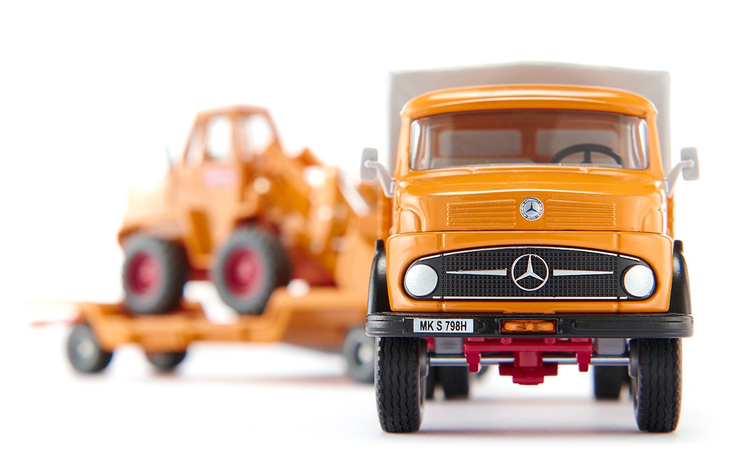 ミニカー 4117 Siku Mercedes-Benz 710 & Kramer 411 Mercedes-Benz 710 with Kramer 411 4-wheel loader | 10411700001