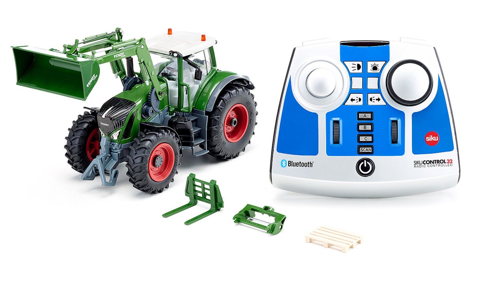 Fendt 933 Vario with front loader and remote control Bluetooth and app control