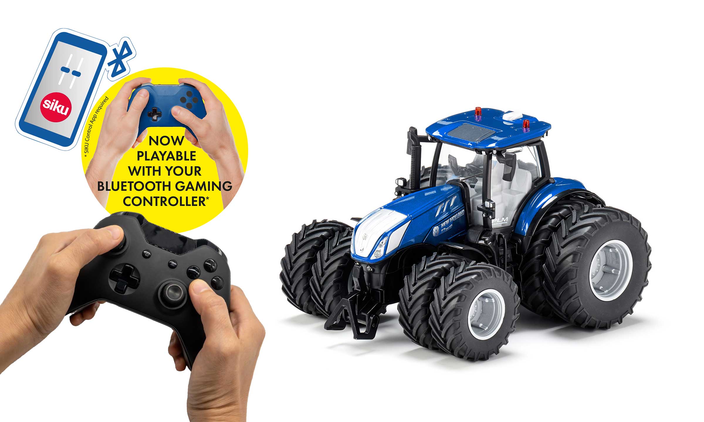 SIKUCONTROL New Holland T7.315 mit Doppelbereifung