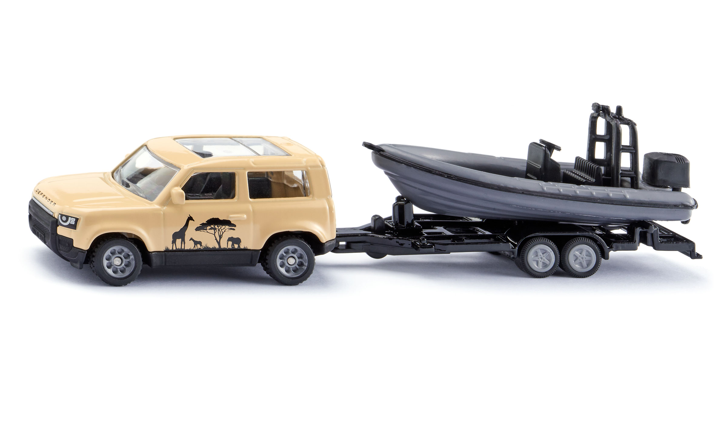 Land Rover Defender „Safari“ mit Boot 