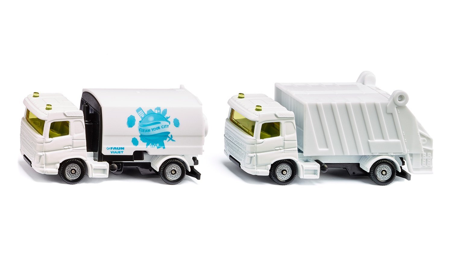 Municipal set road sweeper and garbage truck