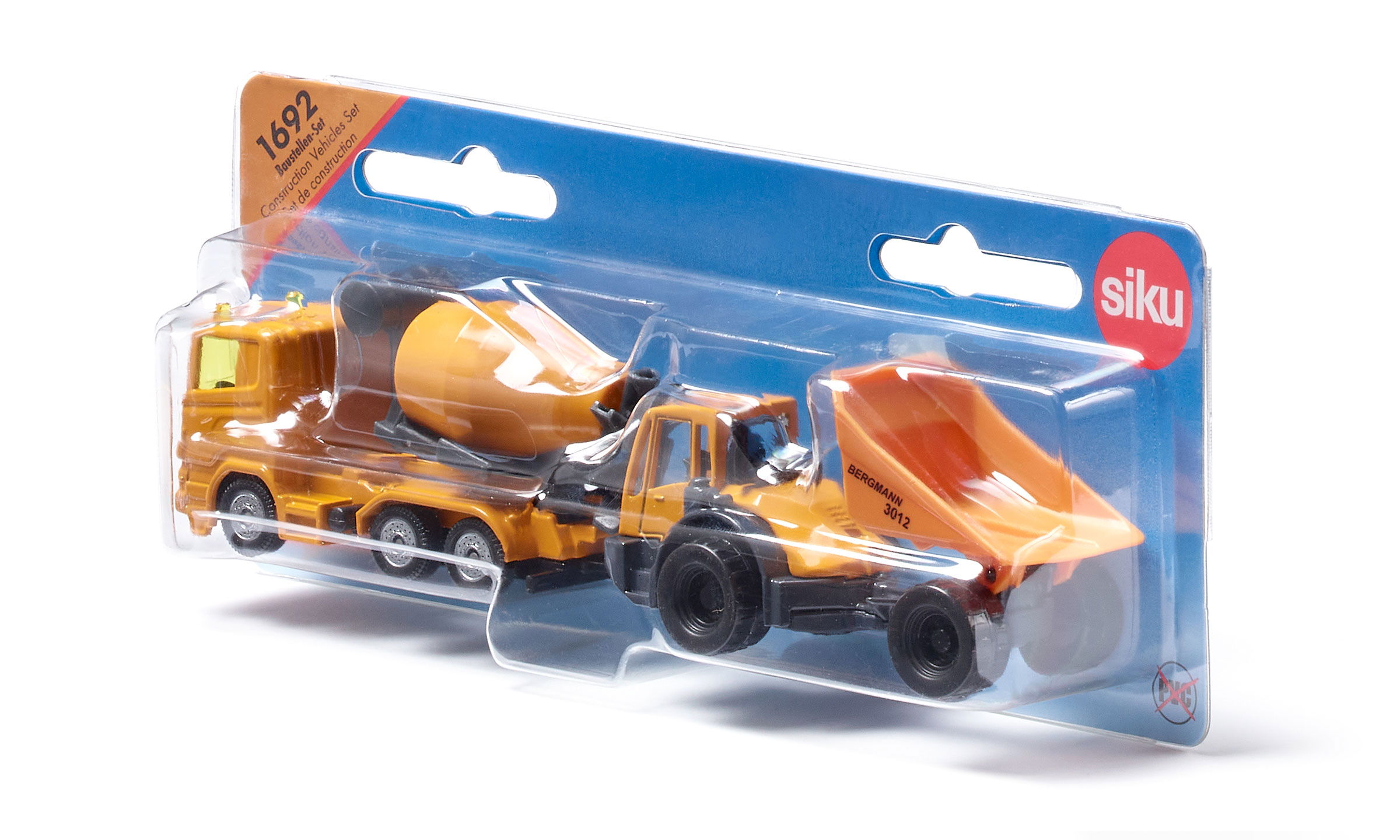 Baustellen Set auf weiß  in Verpackung