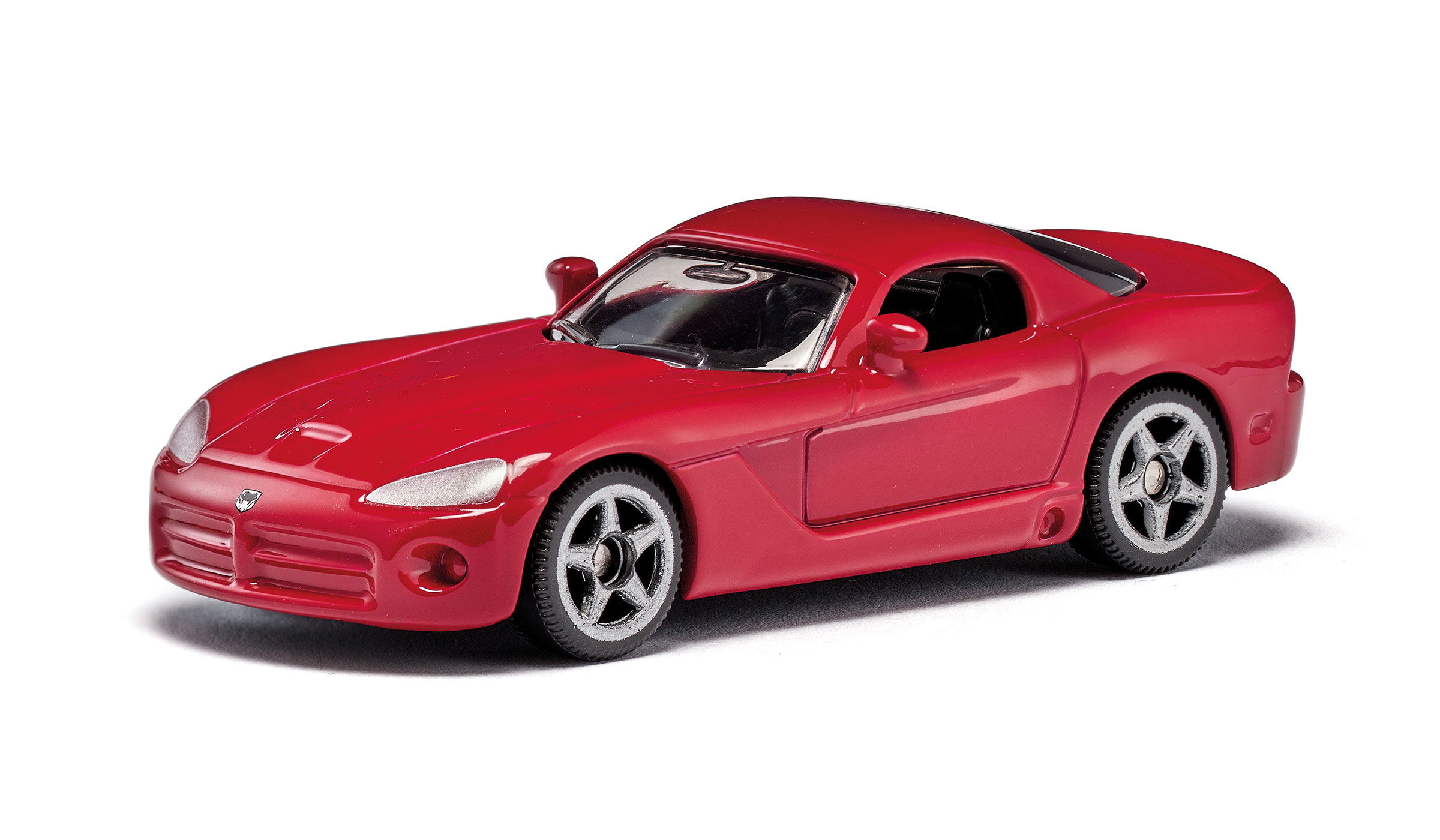 Dodge Viper in rot auf weißem Hintergrund