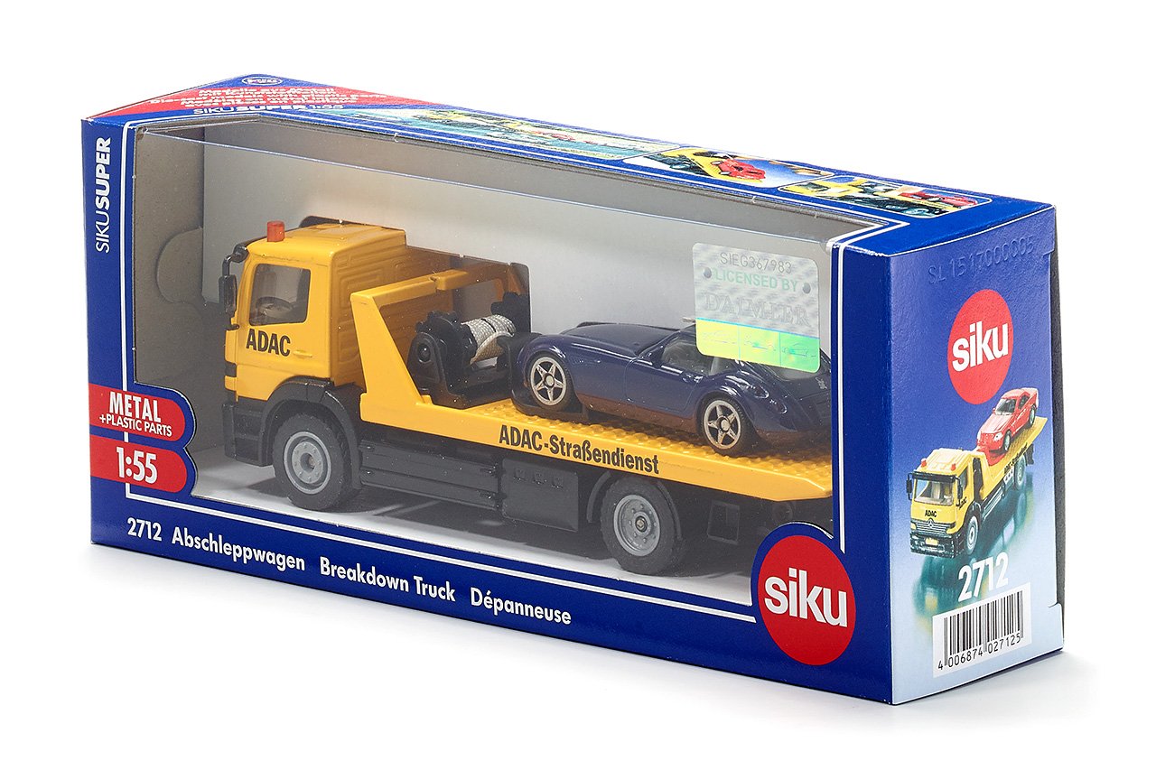 Dépanneuse avec voiture multicolore Siku - 17.8 cm : Jeux et