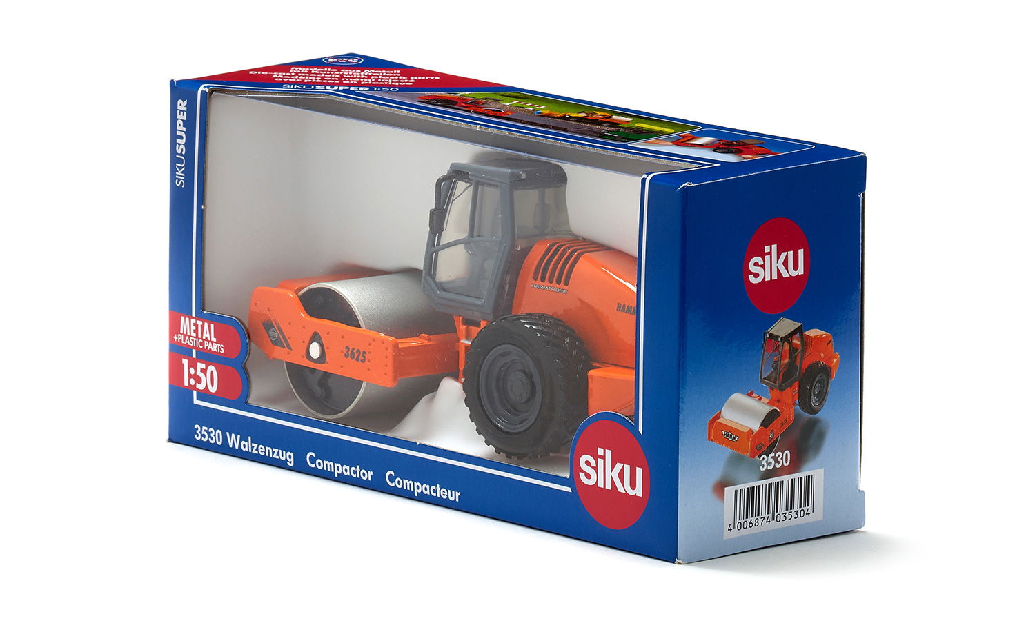 Siku SUPER SERIE 道路ローラーとアスファルトフィニッシャーセット