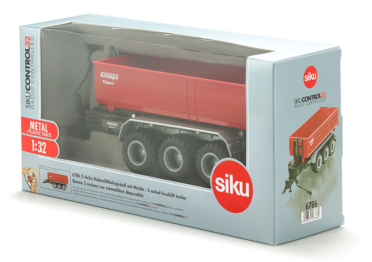 Siku SIKUCONTROL 3-Achs-Hakenliftfahrgestell mit Mulde