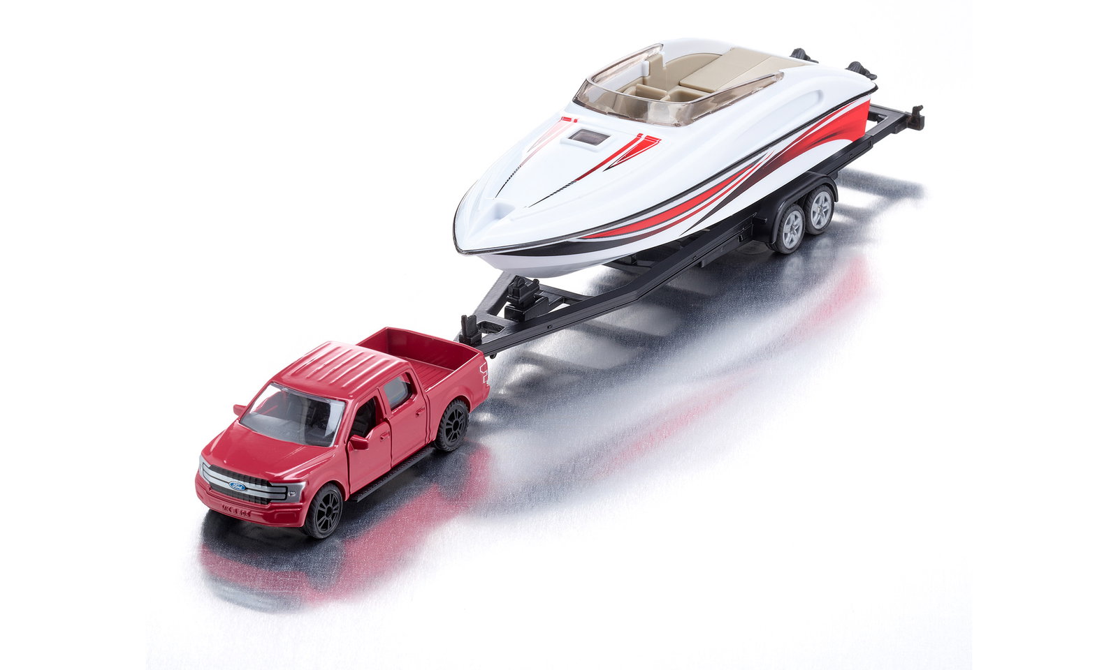 Ford F150 with Speedboat – adventure set from siku